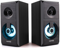 Колонки FUMIKO CONDOR (6W, USB, подсветка, black)