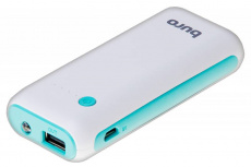 Внешний аккумулятор Buro RC-5000WB (литий-ионный, 5000mAh, выход 1A, вход 1А, white-blue)