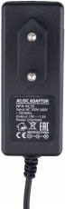Блок питания для мониторов LG Gembird NPA-AC35 (вход 100-240V, выход 19V, 1.3A, 25W, 1 штекер 6.5х4.4mm, кабель 1.5m, black)