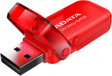 Флеш накопитель USB 2.0 64Gb ADATA UV240 (AUV240-64G-RRD, red)