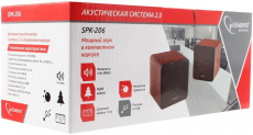 Колонки Gembird SPK-206 (2x2.5W, USB, black-brown)
