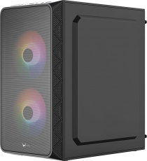 Корпус Formula Air Mesh G4 Plus (без БП, mATX, USB3.0, 3x rainbow LED Fan, black)
