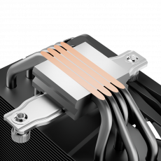 Вентилятор PCCOOLER K4 (1150/1151/1155/1200/1700/AM4/AM5, 130mm, Hydro, Al, 400-1600rpm, <29dBa, 4 тепловые трубки, DTH, 4pin, PWM, 145W, black) RTL