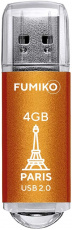 Флеш накопитель USB 2.0 4Gb FUMIKO PARIS (FPS-11, 30MB/s, orange)