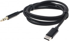 Кабель-переходник USB Type-C (m) - 3.5mm Jack (m) (CCAB-CM35M-1M-B, 1m, black) Cablexpert