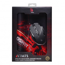 Мышь A4Tech Bloody V7M71 (USB, optical, 3200dpi, игровая, коврик, black)