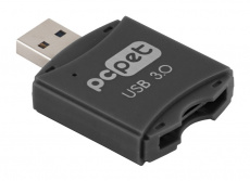 Карт-ридер PC Pet 4-in-1 (BW-P3019A, SDXC, microSD, black, USB3.0)