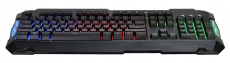 Клавиатура Oklick 721G Sheriff (USB, игровая, с трёхцветной регулируемой подсветкой, black)