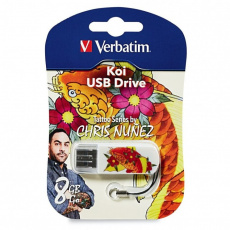 Флеш накопитель USB 2.0 16Gb Verbatim Store n Go Mini Tattoo Edition (49886, Koi)