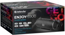 Колонка Defender Enjoy S900 (10W, портативная, аккумулятор 1200mAh, Bluetooth v.5.0, AUX, USB, MicroSD, FM, MP3, black)