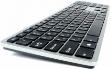 Клавиатура Gembird KB-8420 (USB, ножничный механизм клавиш, мультимедийная, grey)