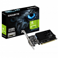 Видеокарта Gigabyte GF GT730 2Gb (GV-N730D5-2GL, 64bit, GDDR5, DVI+HDMI) RTL
