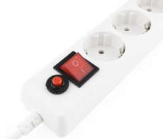 Сетевой фильтр Гарнизон (ECL-6-W-3, 6 розеток, 3 метра, 10A, white) OEM