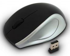 Мышь беспроводная Oklick 412MW (optical, 800dpi, 2*AAA, black-silver)