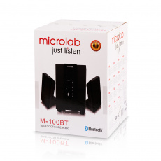 Колонки Microlab M-100BT (10W, Bluetooth, FM, USB, SD, MP3, black)