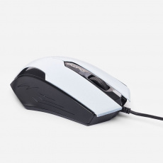 Мышь QUMO Office M14 (USB, optical, 1000dpi, 1.5m, black-white)