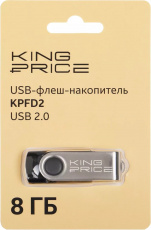 Флеш накопитель USB 2.0 8Gb KINGPRICE KPFD2 (KPFD2A008ABK, black)