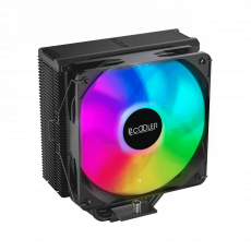Вентилятор PCCOOLER PALADIN EX400 ARGB Plus (AM4/LGA 1150/LGA 1151/LGA 1151-v2/LGA 1155/LGA 1156/LGA 1200/LGA 1700, 120mm, Al, 800-1800rpm, 28dBa, 4 тепловые трубки, 4pin, 145W, black) RTL