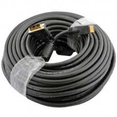 Кабель HDMIm-DVIm 30.0m (CC-HDMI-DVI-30M, с позолоченными контактами, 2 ферритовых фильтра, black) Gembird