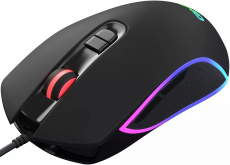 Мышь Oklick GMNG 730GM (USB, optical, 12000dpi, игровая, RGB подсветка, soft-touch, 1.8m, black)