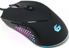 Мышь Gembird MG-770 (optical, 3200dpi, подсветка, игровая, soft-touch, 1.8m, black)