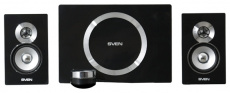 Колонки Sven MS-1085 (2x13W, Subwoofer 20W, проводной ПДУ с подключением гарнитуры, black-silver)