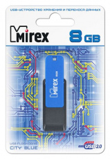 Флеш накопитель USB 2.0 8Gb Mirex City (blue)