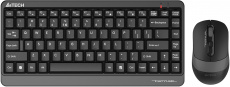 Клавиатура+мышь беспроводные A4TECH Fstyler FG1110 (black-grey)
