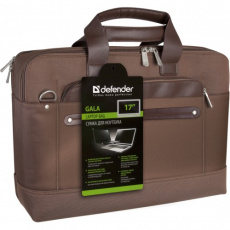 Сумка для ноутбука Defender Gala 17" коричн., 2 отделения, 1карман