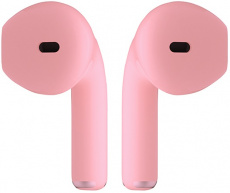 Гарнитура QUMO ViBE (BT 0100) «Girlie» (вкладыши, беспроводная, Bluetooth 5.3, с микрофоном, до 4 часов работы от батареи, pink)