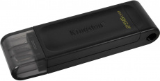 Флеш накопитель USB 3.2 256Gb Kingston DataTraveler 70 (DT70/256GB, OTG Type-C, black)