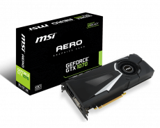 Видеокарта MSI GF GTX1070 8192Mb (GTX 1070 AERO 8G OC, 256bit, GDDR5, DVI+HDMI+3*DP) RTL