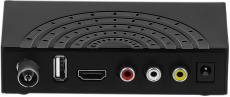 Тюнер для цифрового ТВ внешний / Медиа-проигрыватель Starwind CT-240 (1080p, DVB-T2, DVB-C, HDMI, JPEG, MKV, 2xUSB, Time Shift, black)