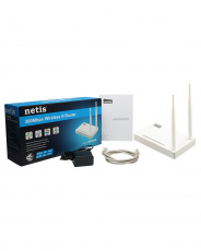 Роутер NETIS WF2419E (300Mbps, 2.4GHz, 4 ports, 100Mbps, 2 внешние несъёмные антенны 5dBi, white)
