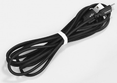 Кабель USB 2.0 Am - Type-C 2.0m (X14 Times Speed, 3A, нейлоновая оплётка, black) hoco