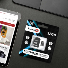 Карта памяти SDHCmicro Card 32Gb FUMIKO (FSD-05, Class 10, до 30MB/s, адаптер SD)