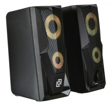 Колонки Oklick OK-127 (2x3W, USB, RGB подсветка, black)