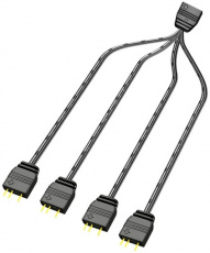 Контроллер ARGB (AR-1, SATA, 5V, 3pin, + разветвитель, black) COOLMOON