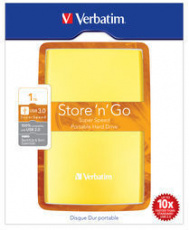 Внешний HDD 2,5" 1.0Tb Verbatim Store  n  Go (солнечно-желтый, USB 3.0)