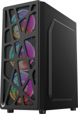 Корпус Formula Mana (без БП, ATX, USB3.0, 4x rainbow LED Fan, black)