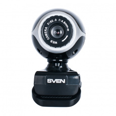 Web-камера Sven IC-300 (0.3Mpx, 640x480, микрофон, универсальное крепление, black)