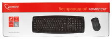 Клавиатура+мышь беспроводные Gembird KBS-8000 (black)