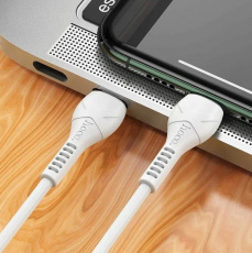 Кабель USB 2.0 Am - Type-C 1.0m (X37 Cool power, 3A, быстрая зарядка, white) hoco