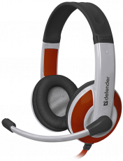 Наушники Defender Warhead G-120 (накладные закрытые, c микрофоном, игровые, 2m, промо-код "War Thunder", red-white)
