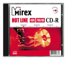 Диск CD-R Mirex (700Mb, 48x, 1шт., Slim Case)