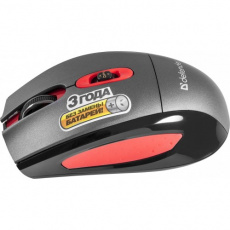 Мышь беспроводная Defender Magnifico MM-515 Nano (IR-лазерная, 3000dpi, 2*AA, black-red)