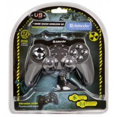 Геймпад Defender RACER WIRELESS G2 (USB, беспроводной, вибрация, black)