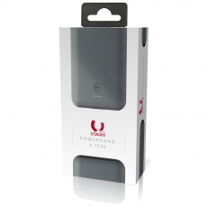 Внешний аккумулятор SmartBuy UTASHI A 7500 (SBPB-800) (литий-ионный, 7500mAh, 2*USB - 2.1A max, вход 1А, grey-black)
