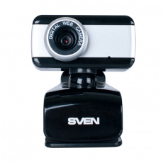 Web-камера Sven IC-320 (0.3Mpx, 640x480, микрофон, универсальное крепление, black-silver)