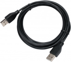 Кабель USB 2.0 Am - Am 3.0m (CC-USB2-AMAM-3M, медь, экранированный, black) Cablexpert